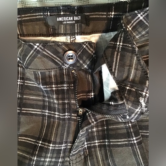 American Bazi Gray Plaid Bondage Cargo Pants - Picture 8 of 10
